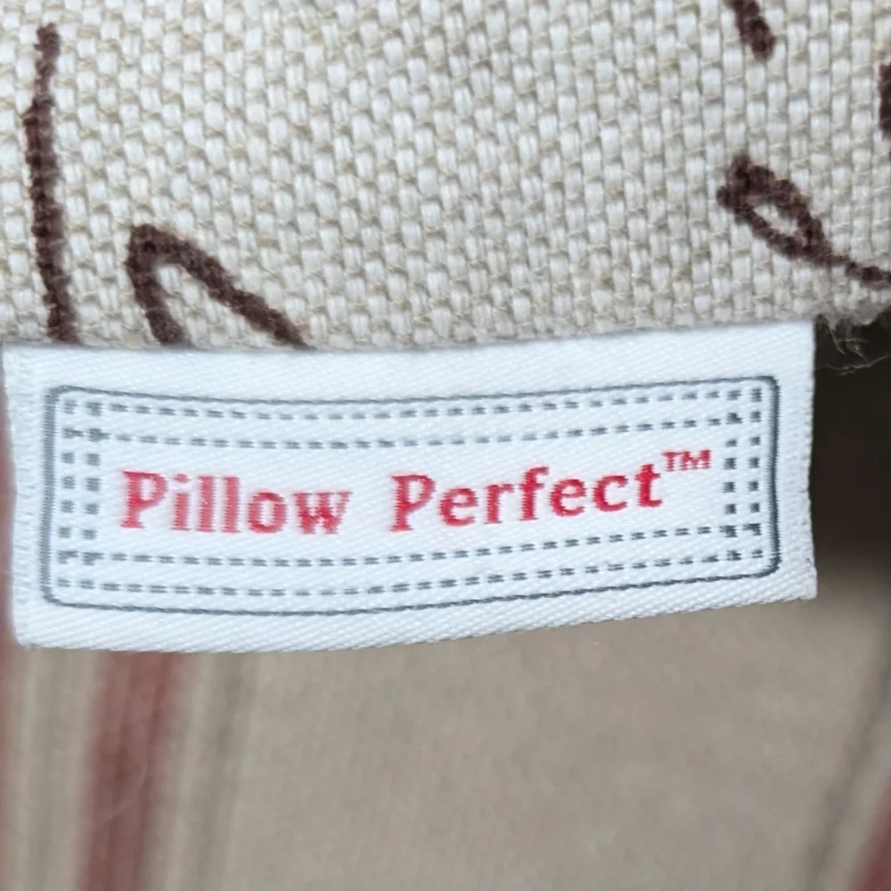 Two French Script Throw Pillows - Picture 4 of 5